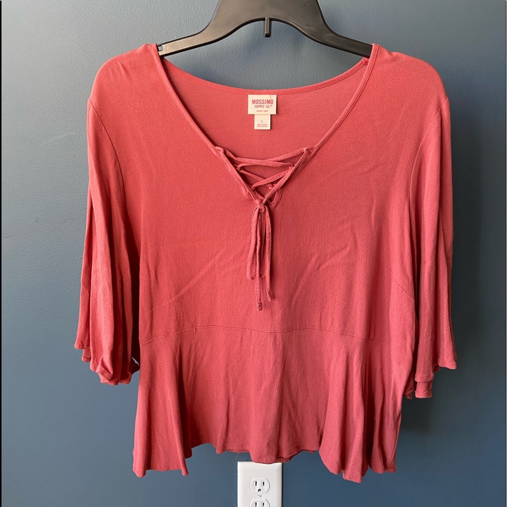 Mossimo Cropped Flutter Shirt